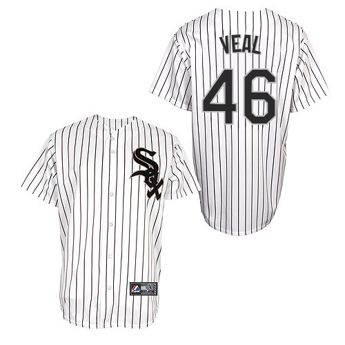 Donnie Veal #46 Youth Baseball Jersey-Chicago White Sox Authentic Home White Cool Base MLB Jersey